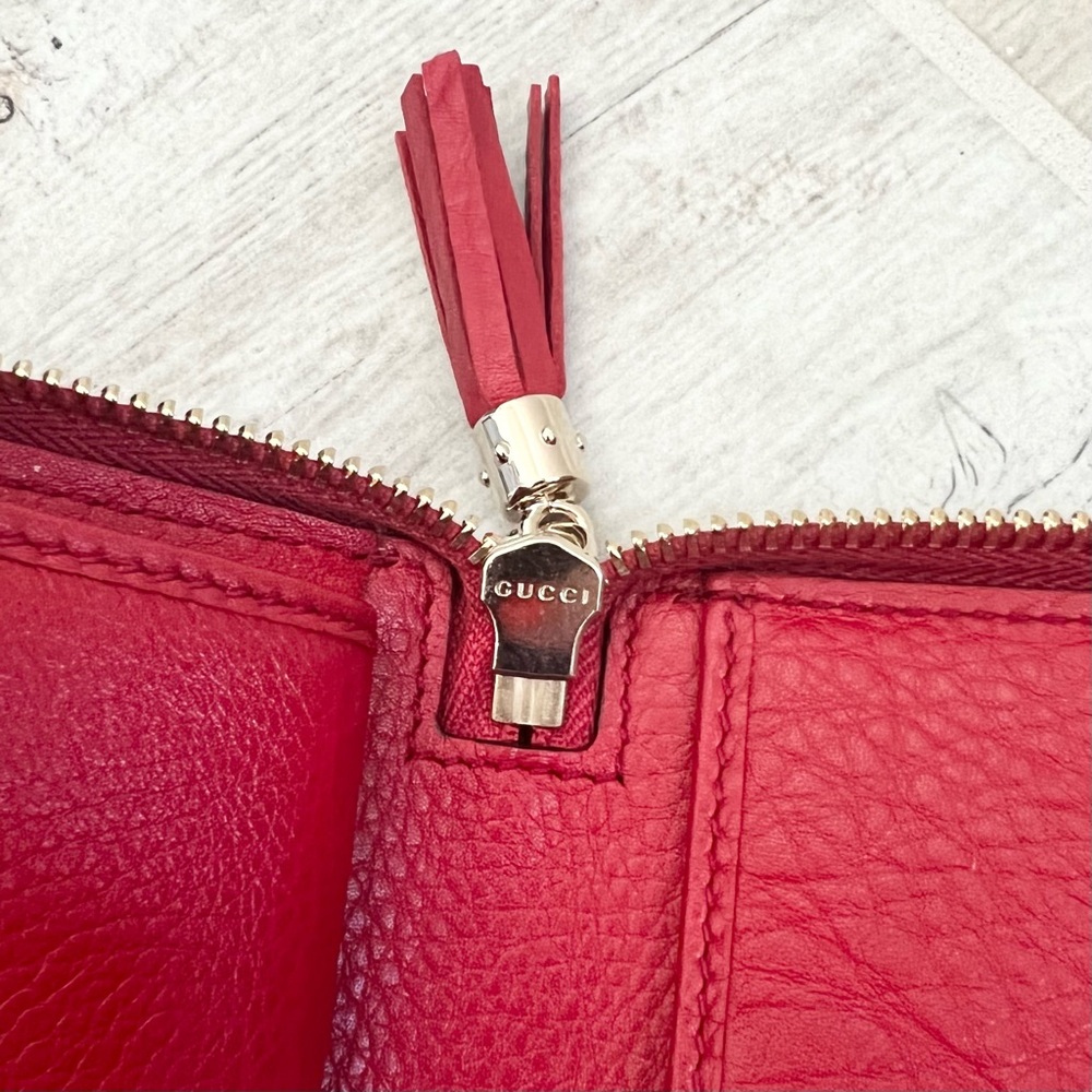 Gucci soho Red Leather Wallet - Picture 9 of 9